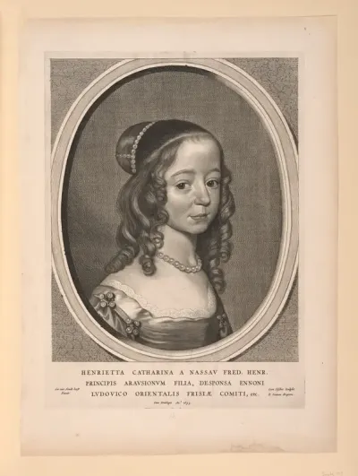 Henrietta Catharina, Princess of Orange Nassau, from Nine Portraits