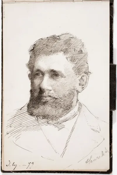Henrik Adlercreutz, taiteilijan serkku, merkitty v. a.: S.by. -79 ja o. a.: Henrik A