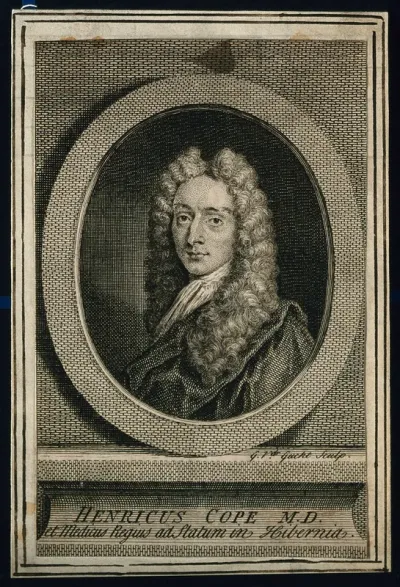 Henry Cope. Line engraving by G. van der Gucht, 1736