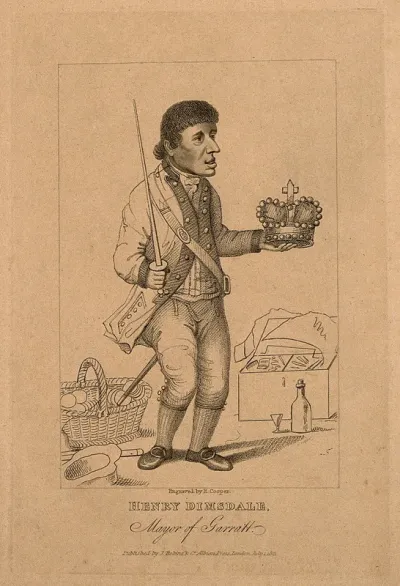 Henry Dimsdale, an eccentric who calls himself 'Mayor of Garratt'
