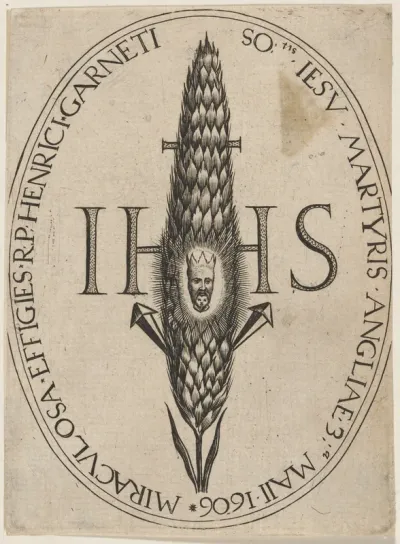 Henry Garnett, His Face in the Miraculous Corn Straw