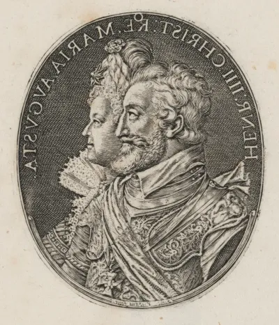 Henry IV and Maria de Medici [left half]