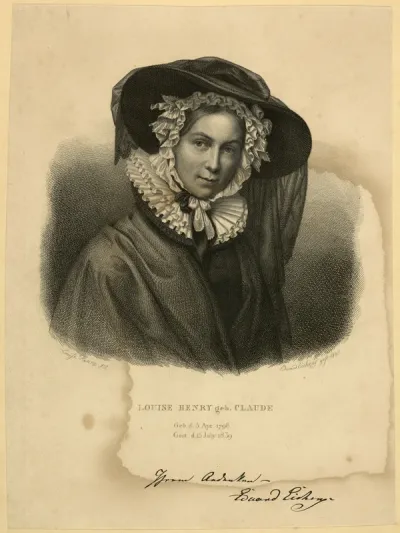 Henry, Louise (Vorlage): Porträt Louise Henry, geb. Claude