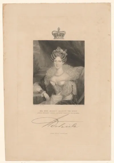 Her most gracious Majesty, the Queen Amelia-Adelaide-Louise-Therese-Caroline-Wilhelmina