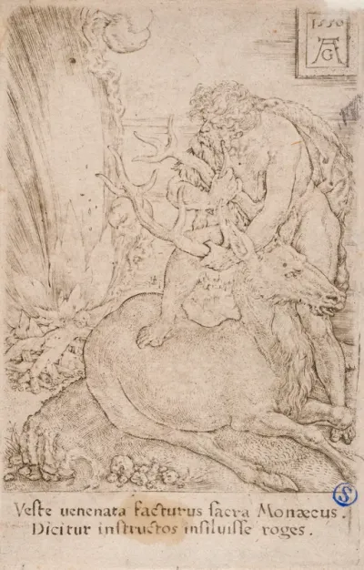Heracles Capturing the Ceryneian Hind, from the series:  The Labours of Hercules (13)