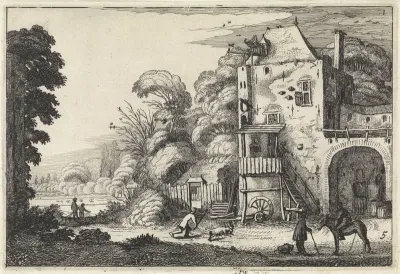 Herberg in een landschap