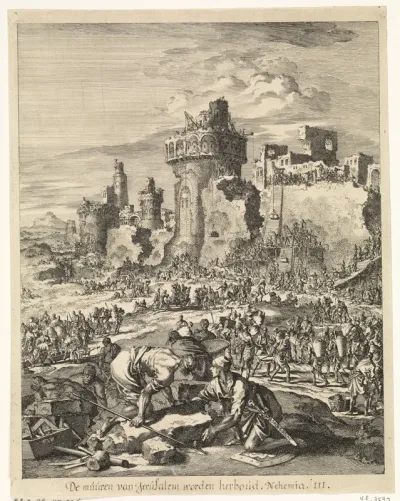 Herbouw van de muren van Jeruzalem