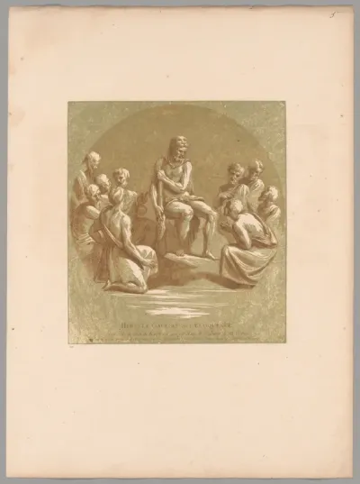 Hercule Gaulois, ou L'Eloquence, from Recueil d'estampes d'après les plus beaux tableaux et d'après les plus beaux desseins qui sont en France (Cabinet Crozat)