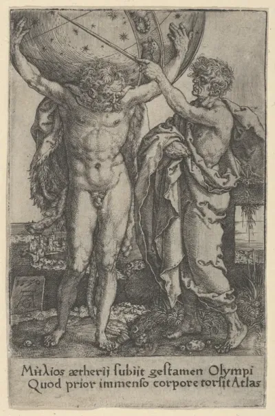 Hercules and Atlas, from The Labors of Hercules
