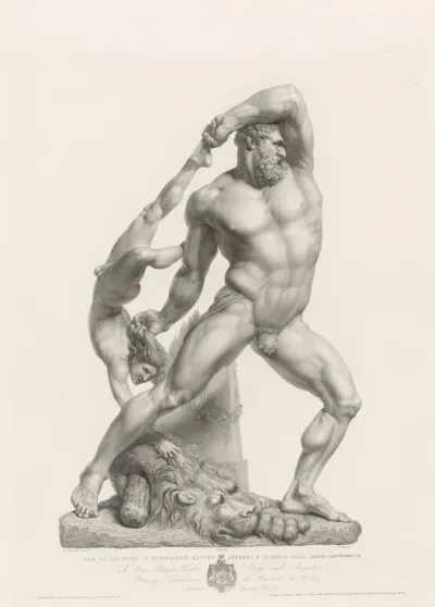 Hercules and Lichas, Seen from the Front