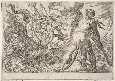 Hercules and the Hydra of Lerna, from "The Labors of Hercules"