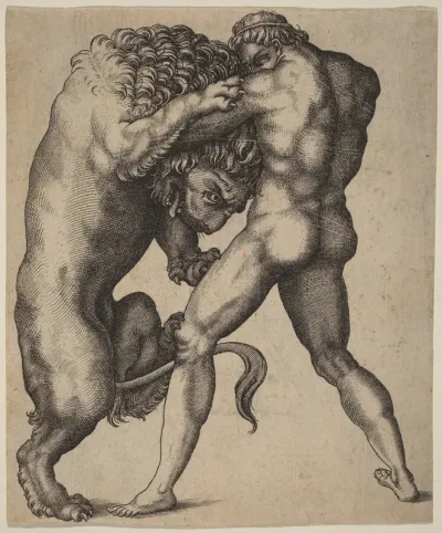 Hercules and the Nemean Lion