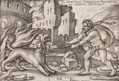 Hercules Capturing Cerberus