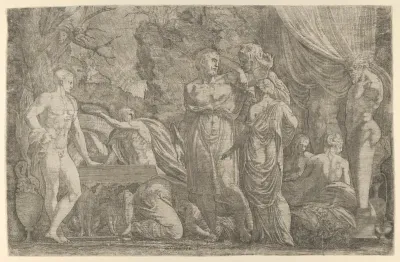 Hercules dressed as a Woman