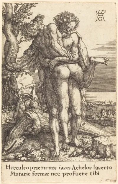 Hercules Fighting the Rivergod Achelus