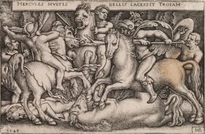 Hercules Fighting the Trojans