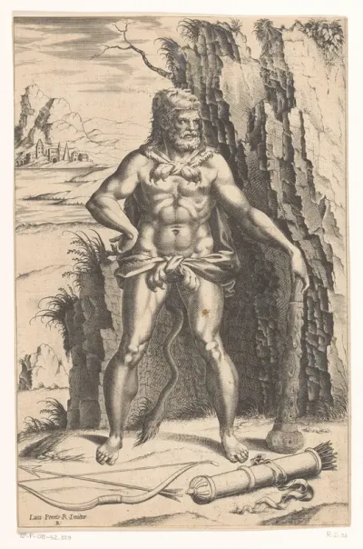 Hercules in een landschap
