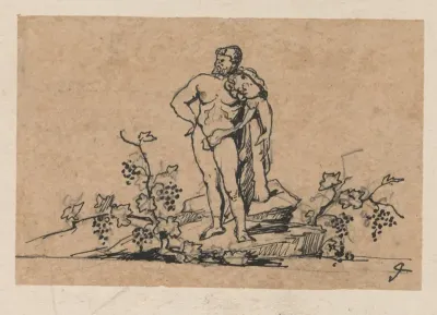 Hercules in landschap