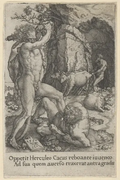 Hercules Killing Cacus, from The Labors of Hercules