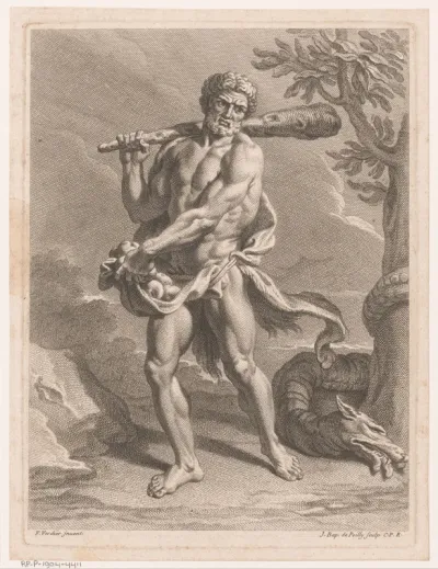 Hercules met de appels van de Hesperiden