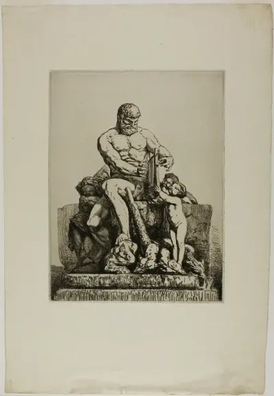 Hercules, plate one from Twelve Etchings by Chifflart
