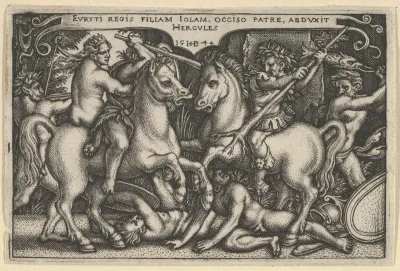 Hercules Raping Jole, from "The Labors of Hercules"