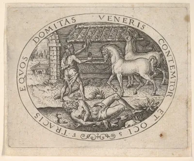 Hercules Stealing the Horses of Diomedes