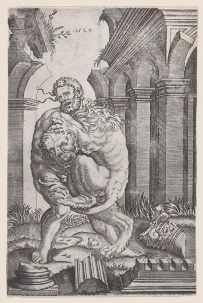 Hercules Strangling the Nemean Lion