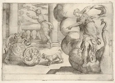 Hercules strangling the serpents, from "The Labors of Hercules"