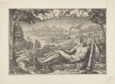 Hercules uitrustend na zijn werken