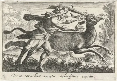 Hercules vangt de hinde van Cerynea