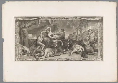 Hercules vecht met de centauren