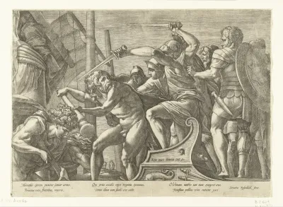 Hercules vecht met Geryoneus (?)
