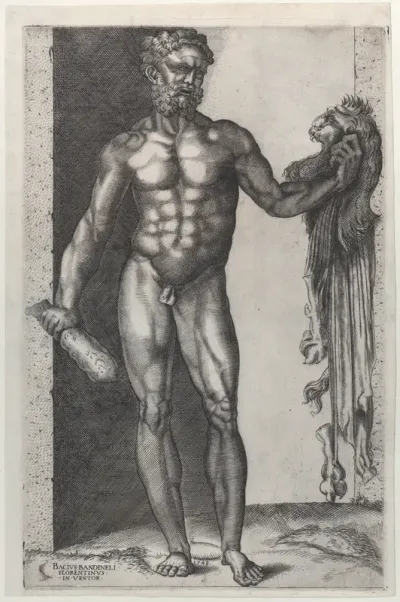 Hercules with his Club and Lion Skin