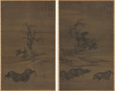 Herdboys and Buffalo in Landscapes