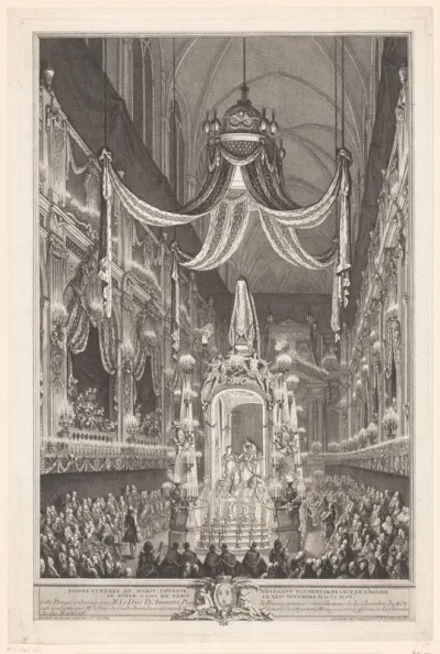 Herdenkingsmis voor Maria Theresia van Bourbon in de Notre Dame te Parijs