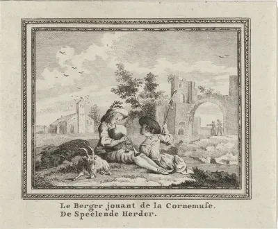 Herder bespeelt de doedelzak