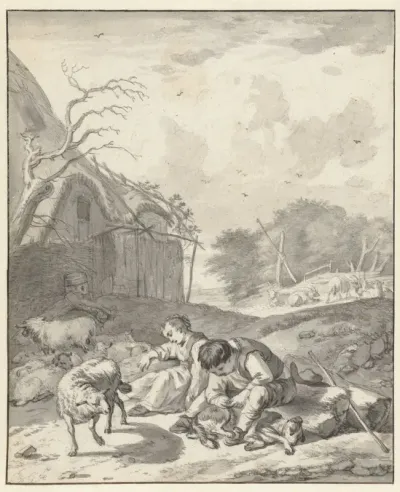 Herder en een herderin