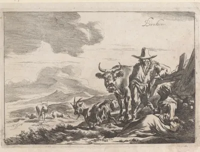 Herder in gesprek met een zittende vrouw