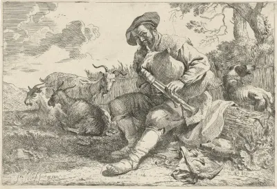 Herder met doedelzak