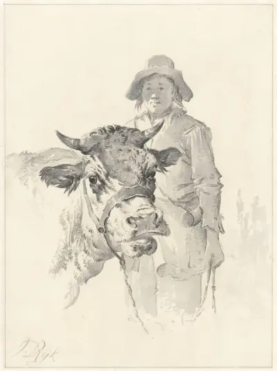 Herder met stier