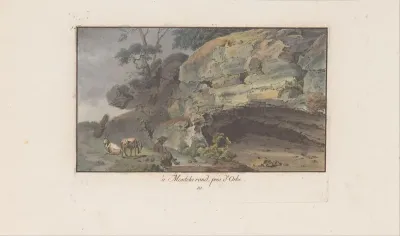 Herder voor een grot te Montcherand