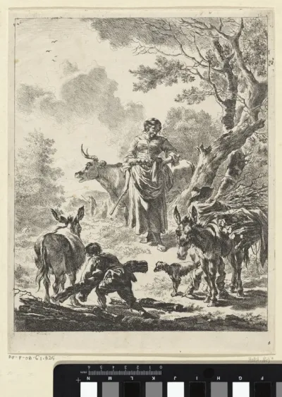 Herders die hout sprokkelen