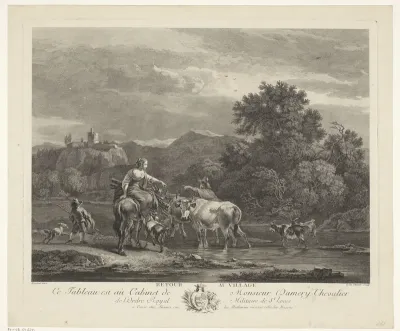 Herders keren terug naar het dorp