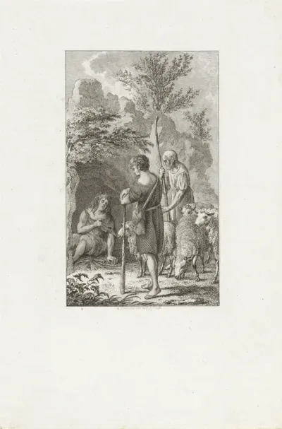 Herders vinden Benedictus in zijn kluis