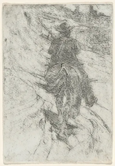 Herdsman on Horseback (Buttero a cavallo)