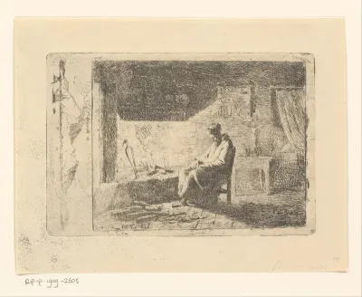 Heremiet van de berg Vesuvius