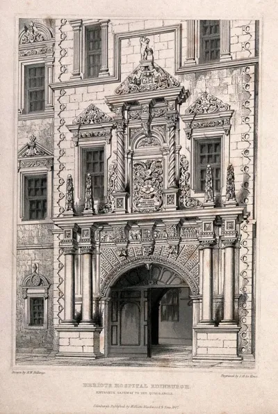 Heriot's Hospital, Edinburgh: the gateway entrance