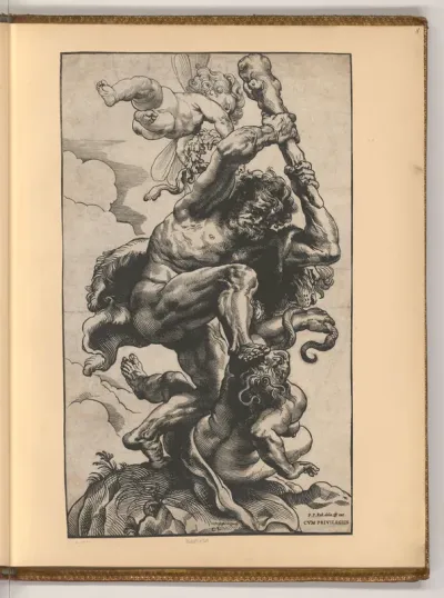 Herkules erschlägt die Hydra