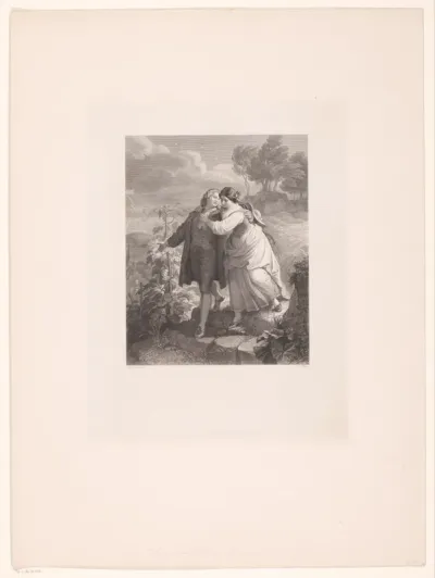 Hermann en Dorothea maken een wandeling bij nacht